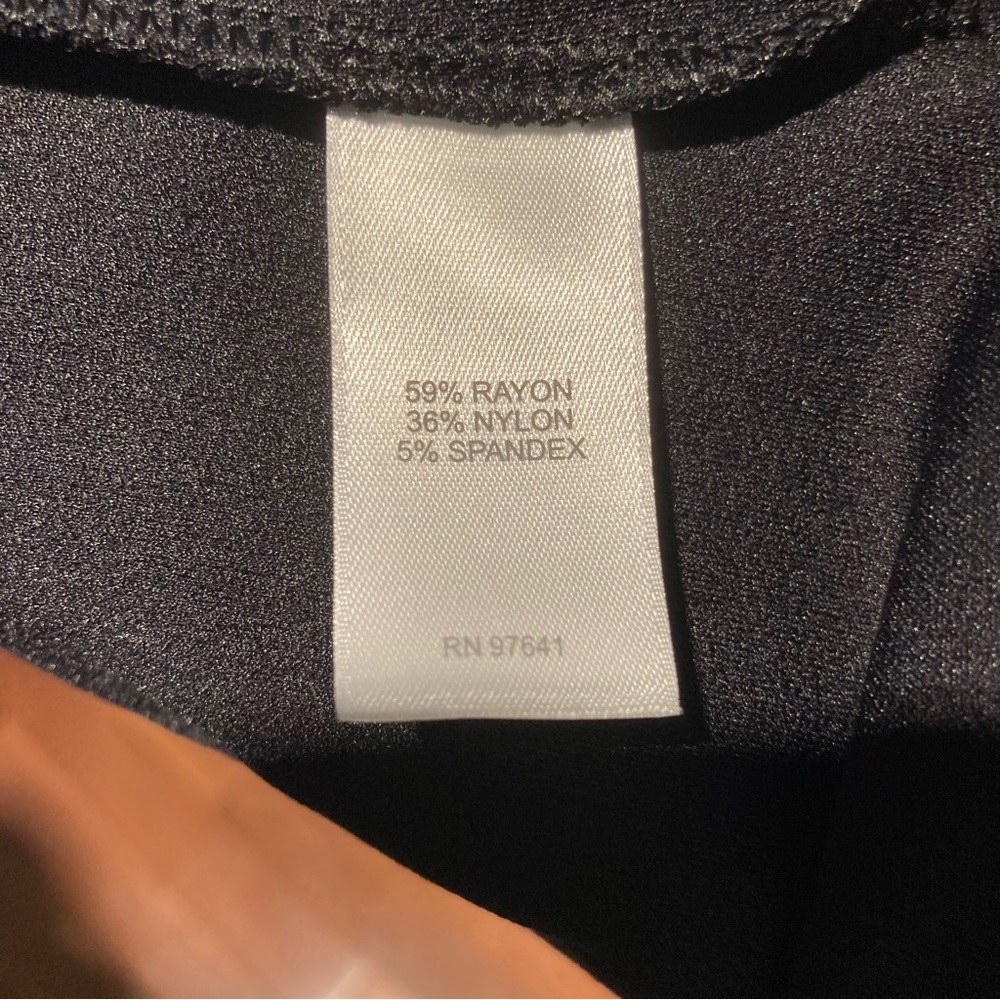 J. Jill Black Midi Dress with V-Notch - Picture 6 of 6